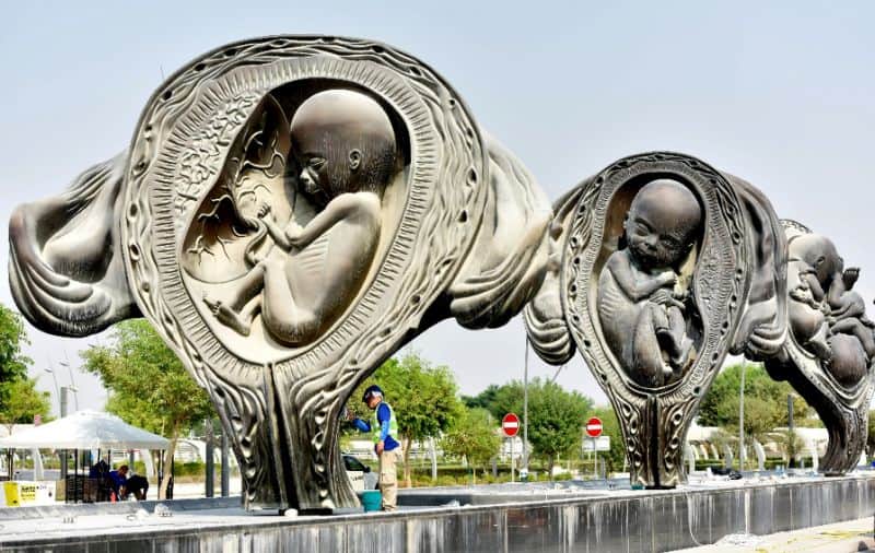 amazing bronze sculptures depict unborn babys 01