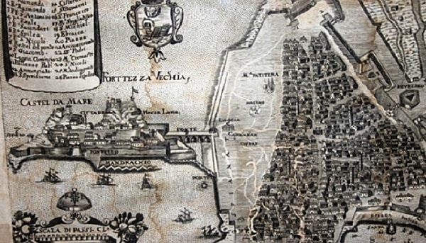 corfu map 16th century 01