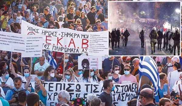 chiliades polites se syntagma kai leyko pyrgo 01