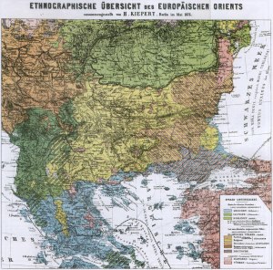 ethnographic map of the Balkans 1882 01