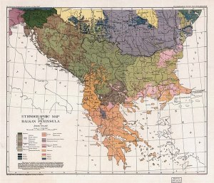 ethnographic map of the Balkans 1918 01