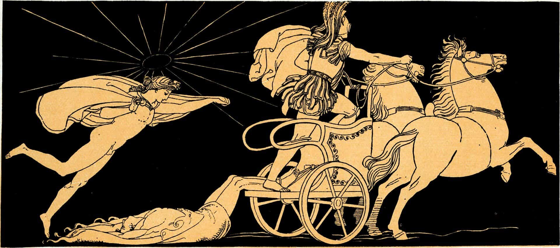 hector s body dragged at the chariot of achilles
