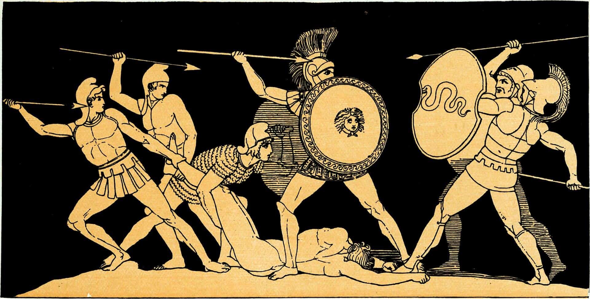 the fight for the body of patroclus